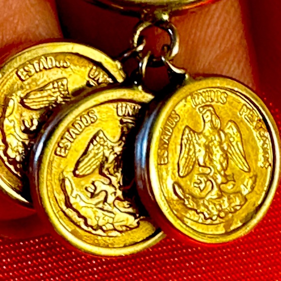 WOW POSHMARK - 14K Gold Three Coins Charm Ring - Picture 2 of 16